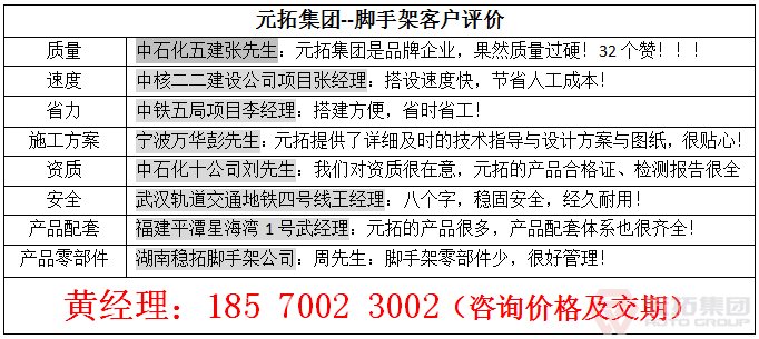 盤扣腳手架和一般腳手架(又稱手腳架)的不同之處?